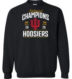 Black Unisex Heavy Blend™ Crewneck Sweatshirt (IU National Champions 'F')