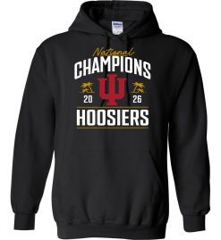 Black Unisex Heavy Blend™ Hooded Sweatshirt (IU National Champions 'F')