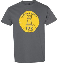 Charcoal Short Sleeve T-Shirt (Penn Robotics Golden Rooks)