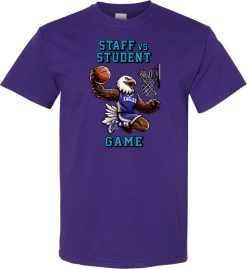 Purple Short Sleeve T-Shirt (Covenant Christian Student vs Staff Game)