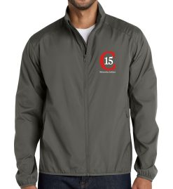 Gray Steel Full-Zip Jacket (Club 15)