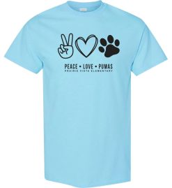 Sky Blue (3rd Grade) Short Sleeve T-Shirt (Prairie Vista Elementary)