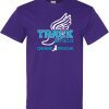 Purple Short Sleeve T-Shirt (Covenant Christian Track & Field)