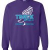Purple Crewneck Sweatshirt (Covenant Christian Track & Field)