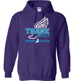 Purple Hoodie (Covenant Christian Track & Field)