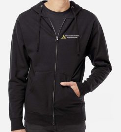 Black Full-Zip Hoodie (PHM Transportation)