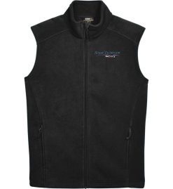 Men's Black Fleece Vest (Royal Excursion)