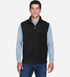 Men's Black Fleece Vest (Royal Excursion) - Image 2