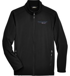 Men's Black Fleece Soft Shell Jacket (Royal Excursion)