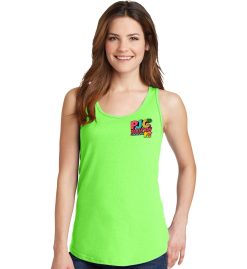Neon Green Women's Tank Top (PJC Lakes Poker Run)