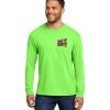 Neon Green Long Sleeve T-Shirt (PJC Lakes Poker Run)