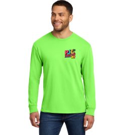Neon Green Long Sleeve T-Shirt (PJC Lakes Poker Run)