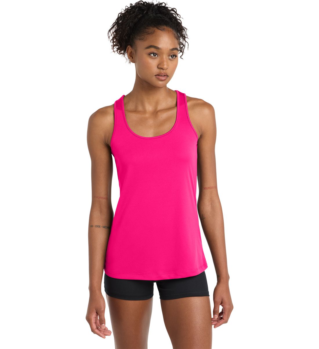 Women's Neon Pink Tank Top (Malibu Tanning) - Image 2