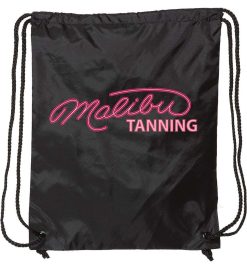 Black Drawstring Pack (Malibu Tanning)