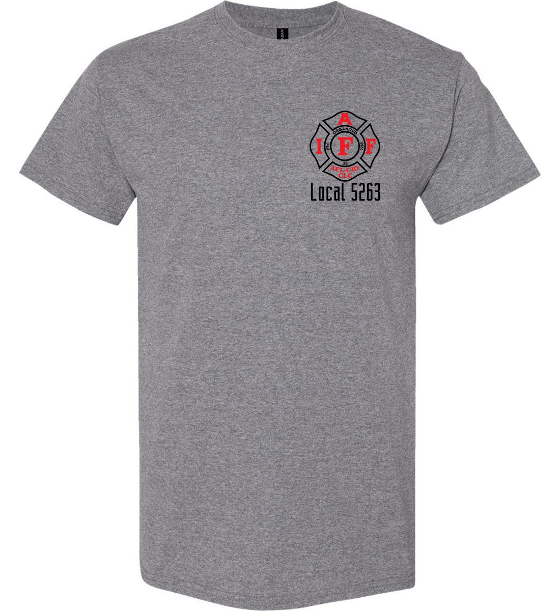 Heather Graphite Short Sleeve Union T-Shirt (NCFD)