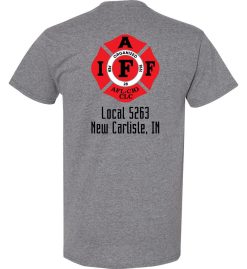 Heather Graphite Short Sleeve Union T-Shirt (NCFD) - Image 2