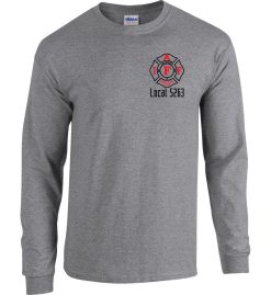 Heather Graphite Short Sleeve Union Long Sleeve T-Shirt (NCFD)
