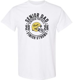 White Short Sleeve T-Shirt (Penn Football Design A)