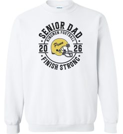 White Crewneck Sweatshirt (Penn Football Design A)