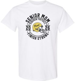 White Short Sleeve T-Shirt (Penn Football Design B)