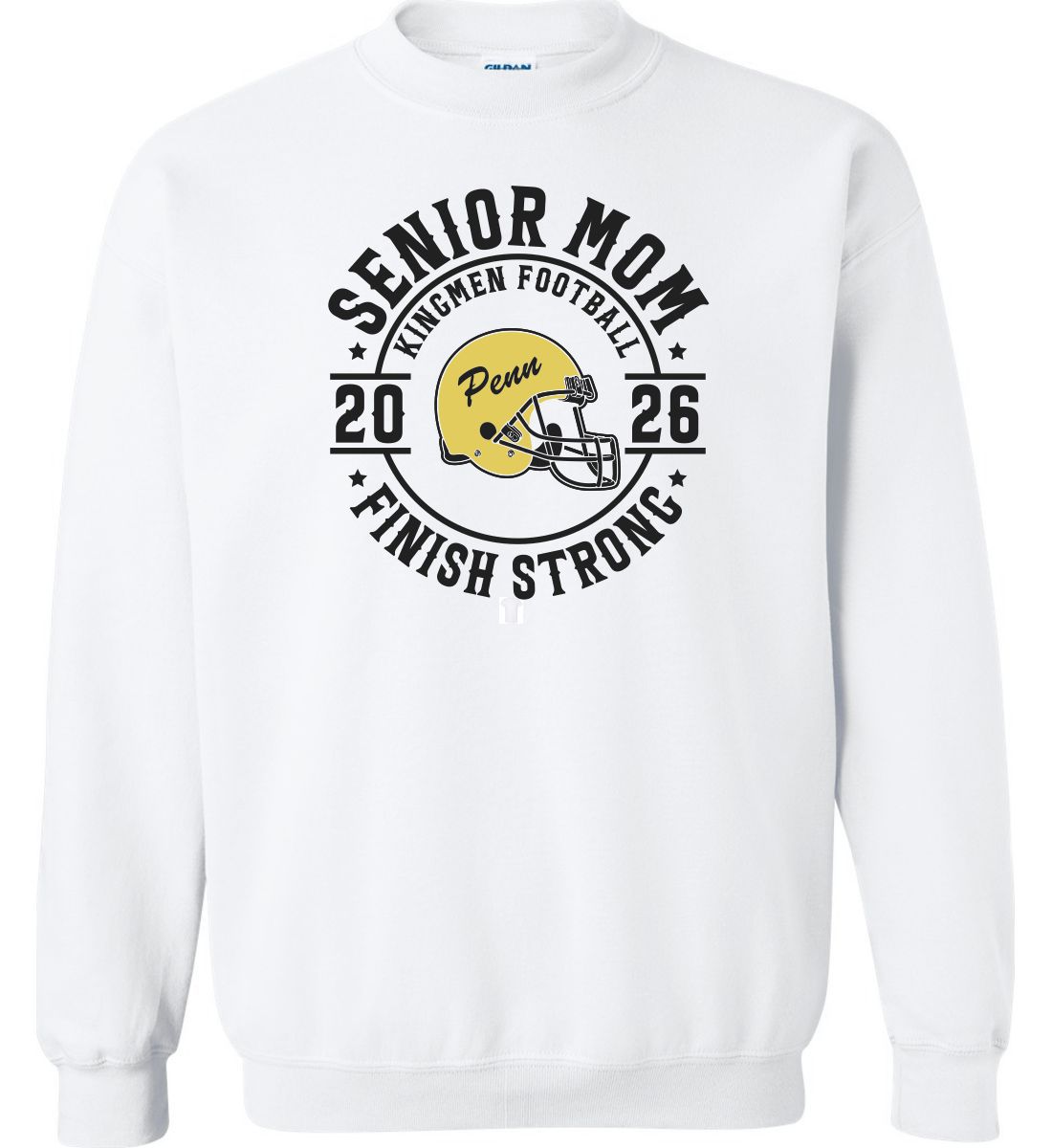 White Crewneck Sweatshirt (Penn Football Design B)
