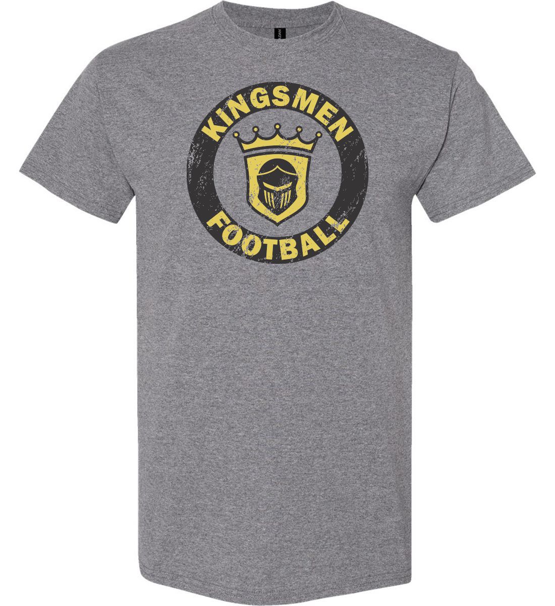 Graphite Heather Short Sleeve T-Shirt (Penn Football Design C)