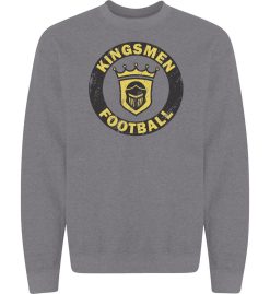 Graphite Heather Crewneck Sweatshirt (Penn Football Design C)
