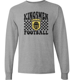 Sport Gray Long Sleeve T-Shirt (Penn Football Design G)