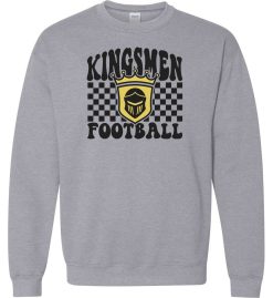 Sport Gray Crewneck Sweatshirt (Penn Football Design G)
