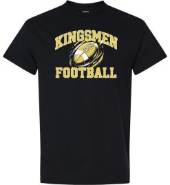 Black Short Sleeve T-Shirt (Penn Football Design H)
