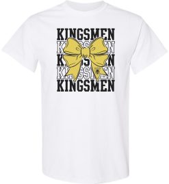 White Short Sleeve T-Shirt (Penn Cheer Design B)