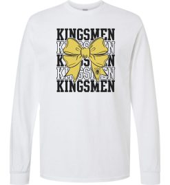 White Long Sleeve T-Shirt (Penn Cheer Design B)