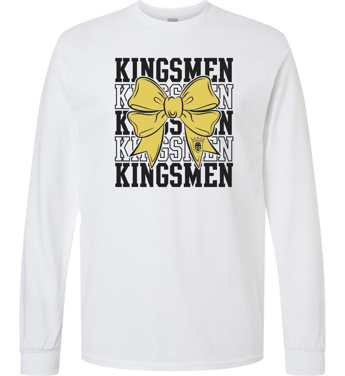 White Long Sleeve T-Shirt (Penn Cheer Design B)