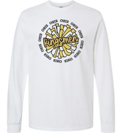 White Long Sleeve T-Shirt (Penn Cheer Design D)