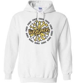 White Hoodie (Penn Cheer Design D)