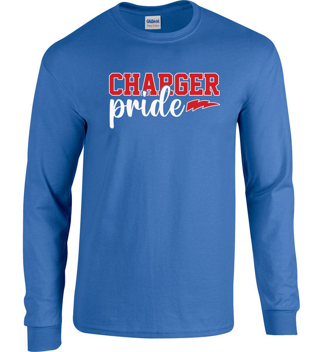 Royal Blue Long Sleeve T-Shirt (Edison K-8 School Design I)