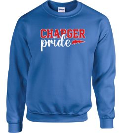 Royal Blue Crewneck Sweatshirt (Edison K-8 School Design I)