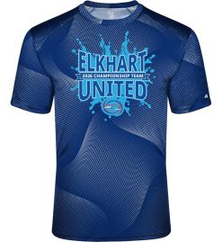 Royal Blue Unisex Warp T-Shirt (Elkhart United Swim Team)