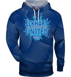 Royal Blue Warp Hoodie (Elkhart United Swim Team)