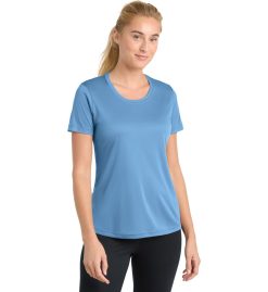 Carolina Blue Women's Moisture-Wicking Short Sleeve T-Shirt (GABA)
