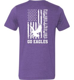 Team Purple Short Sleeve T-Shirt (Covenant Christian Athletics Design A) - Image 2