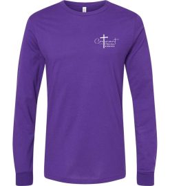 Team Purple Long Sleeve T-Shirt (Covenant Christian Athletics Design A)