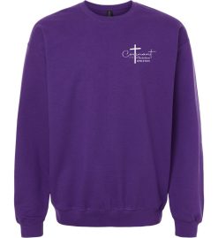 Purple Crewneck Sweatshirt (Covenant Christian Athletics Design A)
