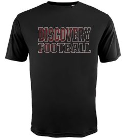 Black Cooling Performance Short Sleeve T-Shirt (Discovery Football Design A)