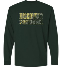 Forest Green Long Sleeve T-Shirt (Discovery Football Design A)