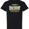 Black Short Sleeve T-Shirt (Discovery Football Design B)