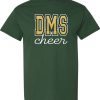 Dark Green with Glitter Ink Short Sleeve T-Shirt (Discovery Cheer Design B)
