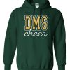Fan Dark Green with Glitter Ink Hoodie (Discovery Cheer Design B)