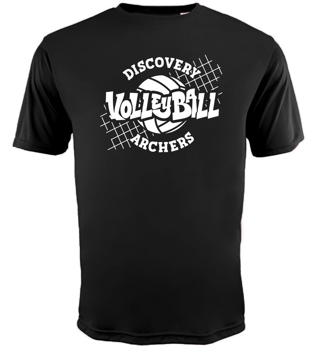 Black Cooling Performance Short Sleeve T-Shirt (Discovery Volleyball)