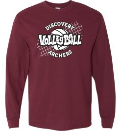 Maroon Long Sleeve T-Shirt (Discovery Volleyball)